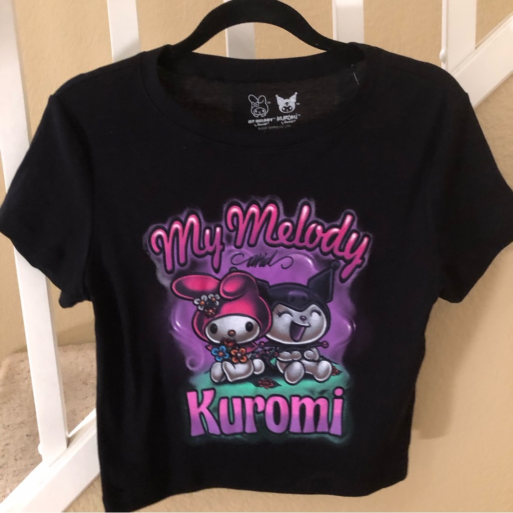Sanrio my melody & Kuromii New crop shirt